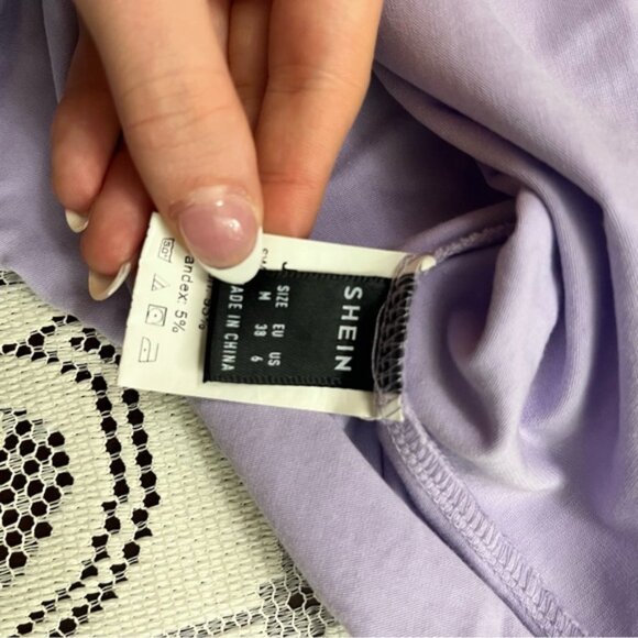SHEIN Lilac Long Sleeve Blouse - Picture 3 of 3